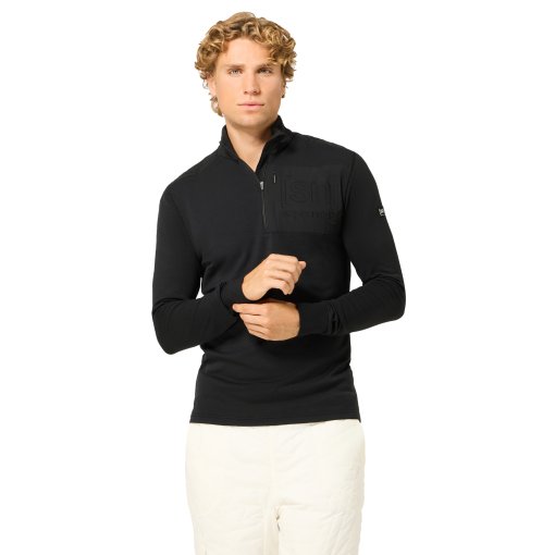 Produktbild von SUPER.NATURAL Shoulder Guard 1/4 Zip Pullover Herren - Jet Black