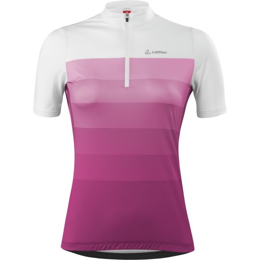 Foto de Löffler Maillot Ciclismo Half Zip Mujer - Rainbow Mid - púrpura 518