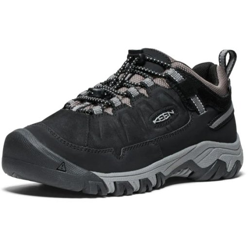 Foto de KEEN Zapatos Jóvenes - Targhee IV Low Waterproof - Black / Steel Grey