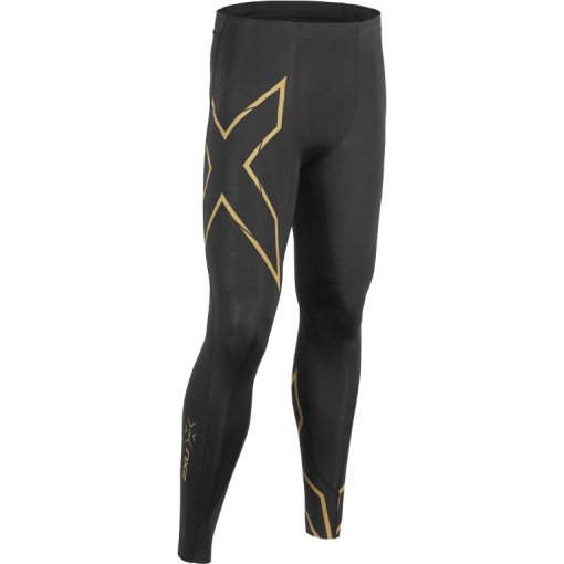 Foto de 2XU Mallas Hombre - Elite MCS Run Compression - Tall - black/gold reflective