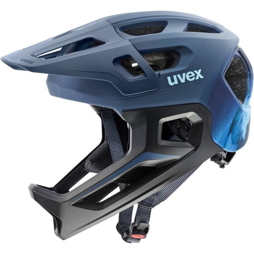 Productfoto van Uvex react jr. Fullface Kinder-fietshelm - dusk blue matt