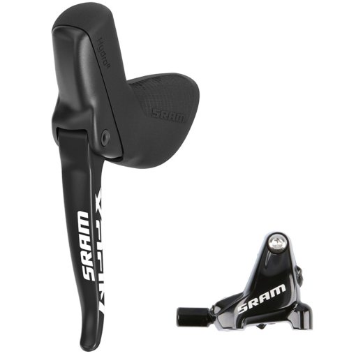 Picture of SRAM APEX 1 HRD Brake Control + Hydraulic Disc Brake - Flatmount - left | front - black - Special Offer
