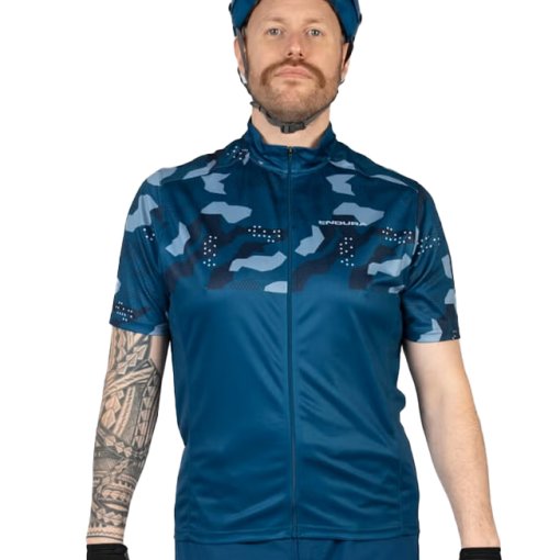 Foto de Endura Maillot de Manga Corta Hombre - Hummvee Ray - blueberry