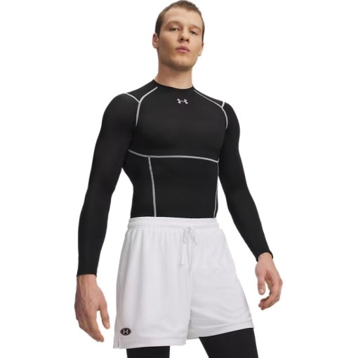Billede af Under Armour HeatGear® Elite Langærmet kompressionstøje til herrer - Ultimate Black/Reflective