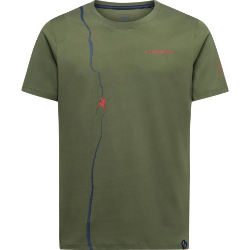 Picture of La Sportiva Route T-Shirt Men - Cypress/Night Sky