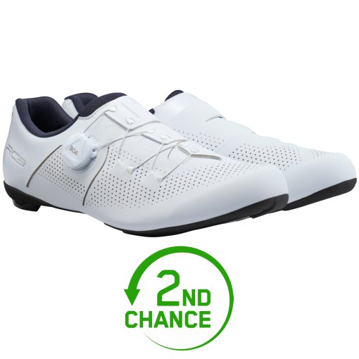 Produktbild von Shimano SH-RC302 Rennradschuhe Herren - Breit - Weiß - B-Ware