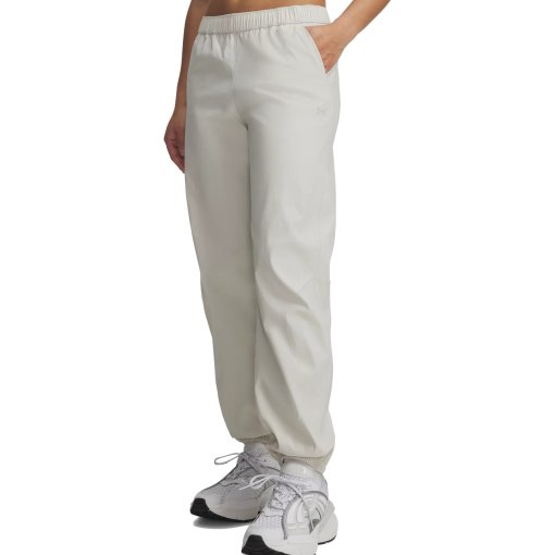 Image de Under Armour Pantalon de Jogging Femme - UA Unstoppable Woven - Summit White/Khaki Base