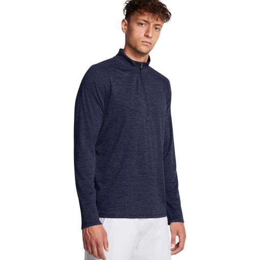 Imagen de Under Armour Parte de Arriba Texturizada con Media Cremallera Hombre - UA Tech™ - Midnight Navy/Black
