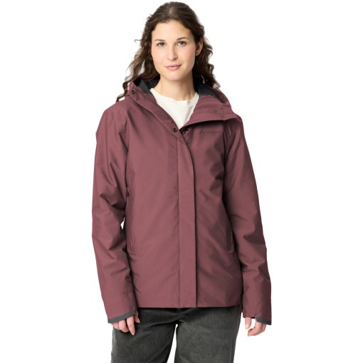 Photo produit de Vaude Veste Imperméable Femme - Cyclist Warm - ruby dusk