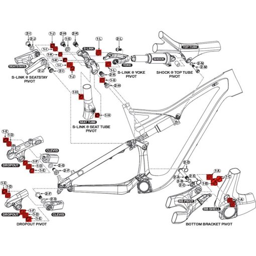 Immagine prodotto da Specialized S160600004 bearing kit for all Levo Models 2016/2017