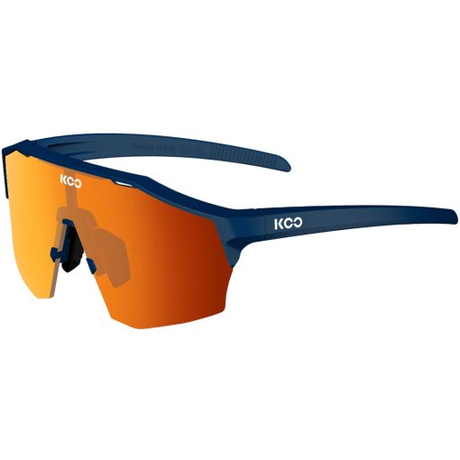 Produktbild von KOO Alibi Sonnenbrille - Large | Dark Blue Matt - Photocromic Red Mirror