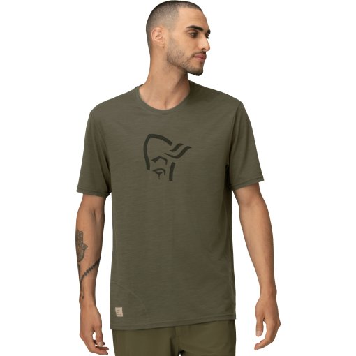 Foto de Norrona Camiseta Hombre - femund equaliser merino - Olive Night