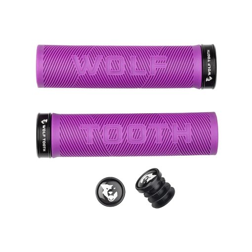 Produktbild von Wolf Tooth ECHO Lock-On Lenkergriffe - lila / schwarz