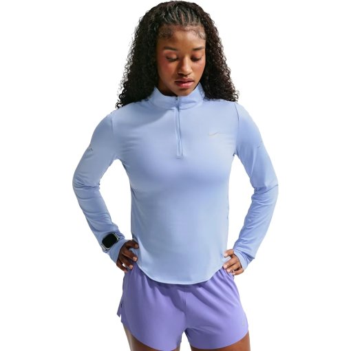 Imagen de Nike Camiseta Manga Larga Mujer - Swift Dri-FIT UV 1/4-Zip - aluminum/reflective silver HQ0499-468