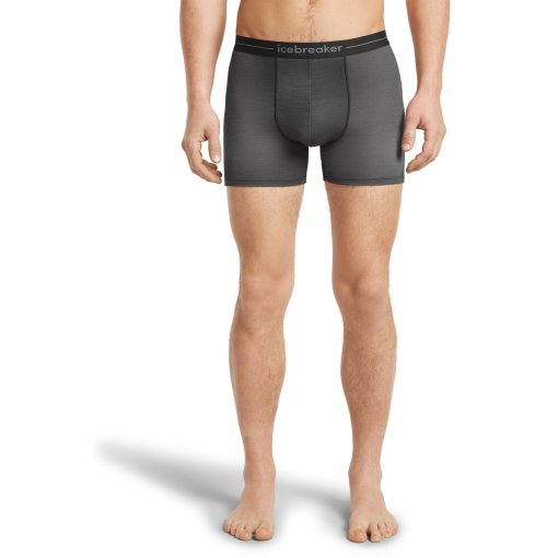 Foto de Icebreaker Merino 150 Anatomica Transition Boxers para hombres - Obsidian/Proto Grey/Black