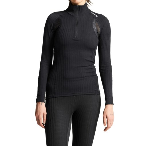Picture of CRAFT Active Extreme X Zip Womens Longsleeve - Black