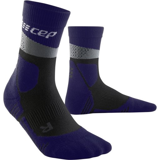Immagine prodotto da CEP Calze a Compressione Donna - Max Cushion Hiking Mid Cut - grey/purple