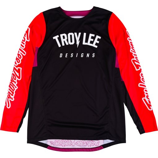 Foto de Troy Lee Designs Maillot de Manga Larga Hombre - GP Pro - Boltz Black/Glo Red