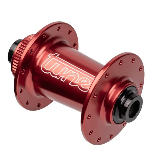 Produktbild von Tune Micro CL Vorderradnabe - Standard Lager | Centerlock | 12x100mm - 24-Loch - rot