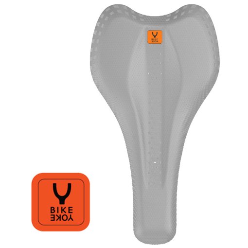 Produktbild von BikeYoke Sagma 3D Gummi-Logo - orange