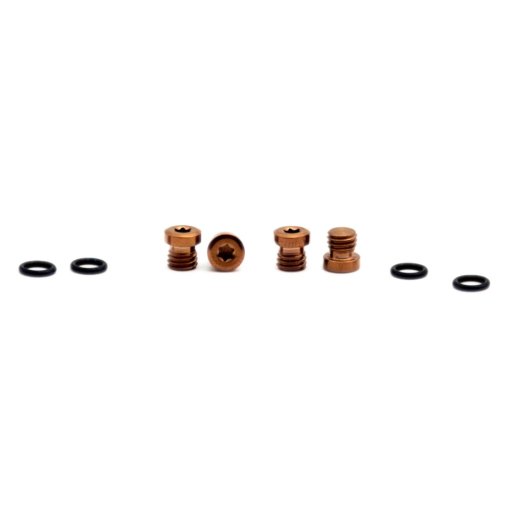 Foto de OAK Components Juego de tornillos de purga - Titanio | SRAM Bleedport DOT | 4 piezas - cobre