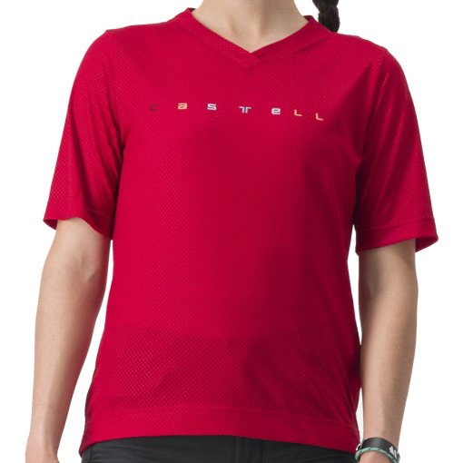 Produktbild von Castelli Trail Tech 2 T-Shirt Damen - dark red 611