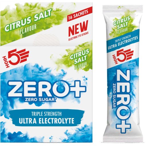 Photo produit de High5 ZERO+ Ultra Electrolytes - Poudre de boisson électrolytique à base de glucides - 18g