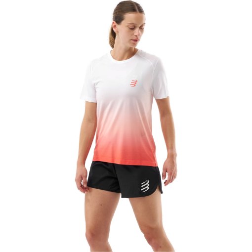 Foto de Compressport Camiseta Mujer - Performance Running - fluo red/white