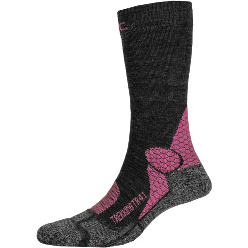 Produktbild von P.A.C. Original TR 4.1 Trekking Merino Stability Socken Damen - Anthracite/Coral