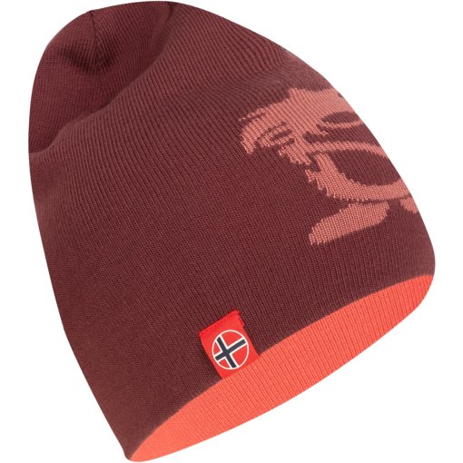 Foto de Trollkids Gorro Niño - Troll Long - Deep Ruby/Pink Salmon/Frozen Berry