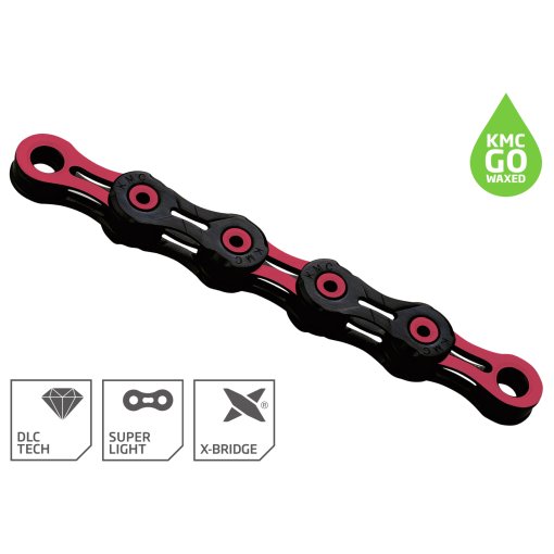 Immagine prodotto da KMC Catena - DLC - WAXED | 11 Velocità - nero/rosa