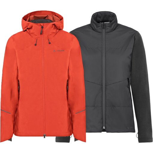 Productfoto van Vaude Yaras 3-in-1-jas II dames - glowing red