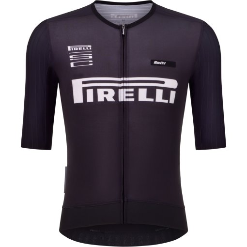 Photo produit de Santini Pirelli Sport Club Fast Maillot à manches courtes unisexe RE94475CPFAST - black NE