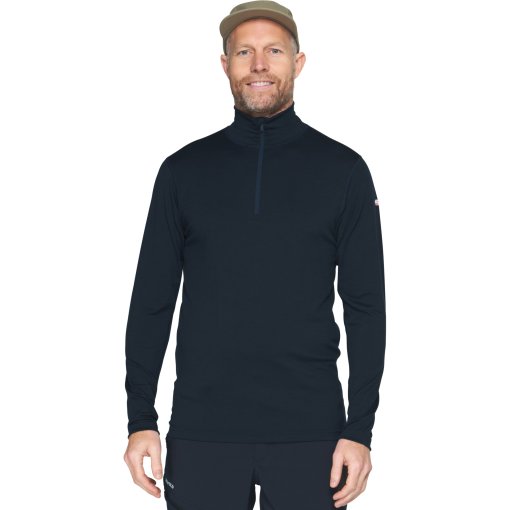 Kuva tuotteesta Devold Breeze Merino 200 Zip Neck Miesten pitkähihaiset aluspaidat - 284A Ink