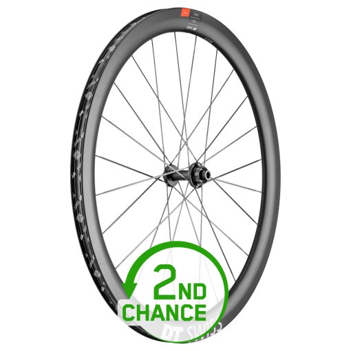 Photo produit de DT Swiss ERC 1100 DICUT 45 Roue Avant - 28&quot; | Carbone | Clincher | Centerlock - 12x100mm - noir - Second Choix
