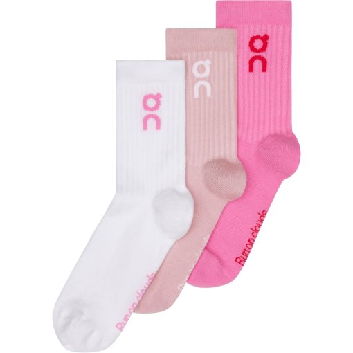 Foto de On Calcetines Largos - Logo Sock High 3-Pack Unisex - Mauve | Raspberry