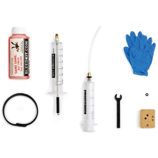 Photo produit de BLEEDKIT.COM Premium RED Edition Kit de purge pour freins hydrauliques Shimano