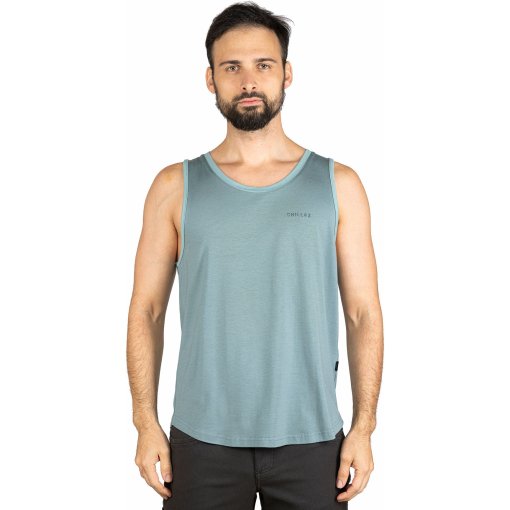 Photo produit de Chillaz Débardeur Homme - Palau Carabiner Logo - dark arctic