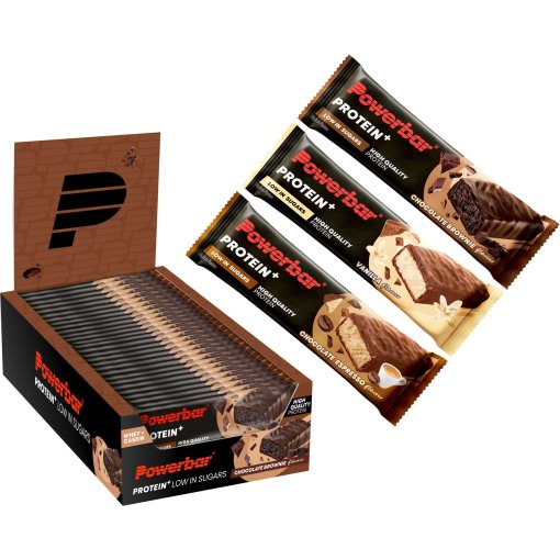Productfoto van Powerbar Protein Plus Low Sugar - Eiworreep - 16x35g
