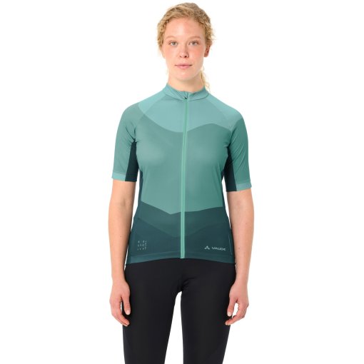 Produktbild von Vaude Posta Full-Zip III Kurzarmtrikot Damen - deep pond