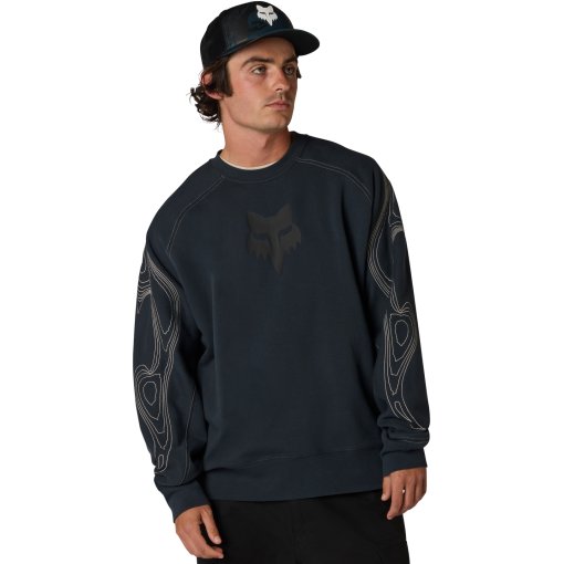 Productfoto van FOX Vision Fleece Crewneck Trui Heren - galaxy blue