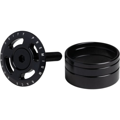 Picture of Deity Components Crosshair Headset Cap + Spacer Kit - 1 1/8&quot; - black