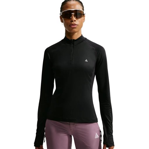 Produktbild von Nike ACG Wildsee Dri-FIT 1/4-Zip Langarmshirt Damen - black/summit white IQ6322-010