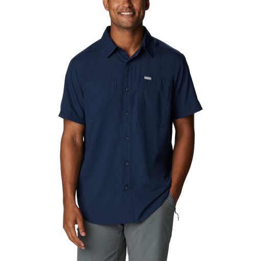 Immagine prodotto da Columbia Camicia a Maniche Corte Uomo - Silver Ridge Utility Lite - Collegiate Navy
