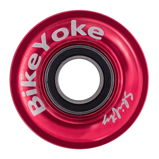 Kuva tuotteesta BikeYoke SHIFTY V2 - Vaijerinohjain / Hihnapyörä SRAM 1x11 &amp; 1x12 Takavaihtajille. - punainen