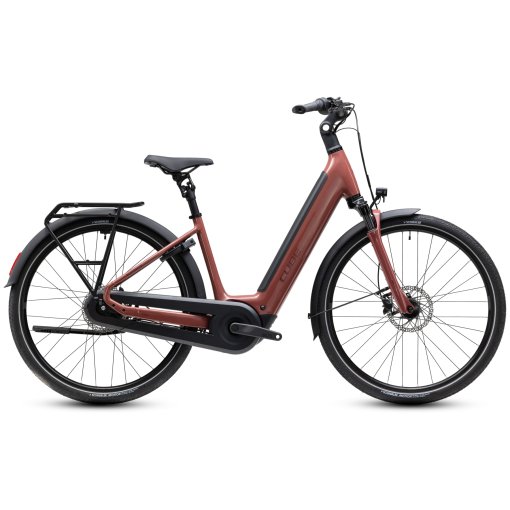 Productfoto van CUBE SUPREME HYBRID Comfort Pro 600 - Easy Entry - e-bike - 2027 - 28&quot; - burgundy / claret