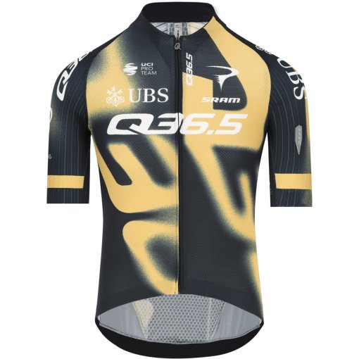 Productfoto van Q36.5 Gregarius Pro Team Off-Road Korte mouw shirt heren - gold-black