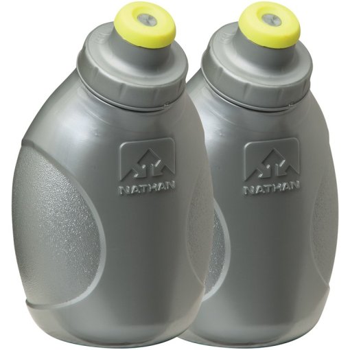Foto de Nathan Sports Push-Pull Cap Flasks (2 pcs.) 10oz - Silver