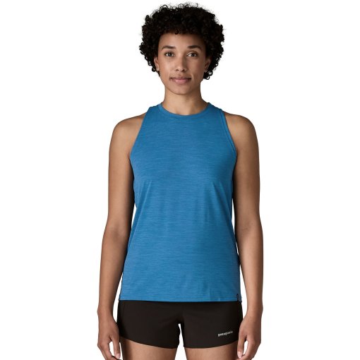 Productfoto van Patagonia Cap Cool Ultra Tanktop dames - Aquatic Blue - Light Aquatic Blue X-Dye