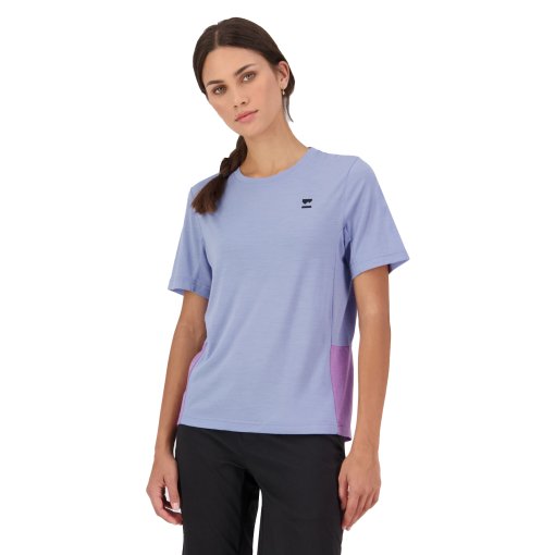 Photo produit de Mons Royale T-Shirt Femme - Tarn Merino - skyline / bloom